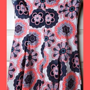 Maggy London Size 12 Pink floral Knee High Dress